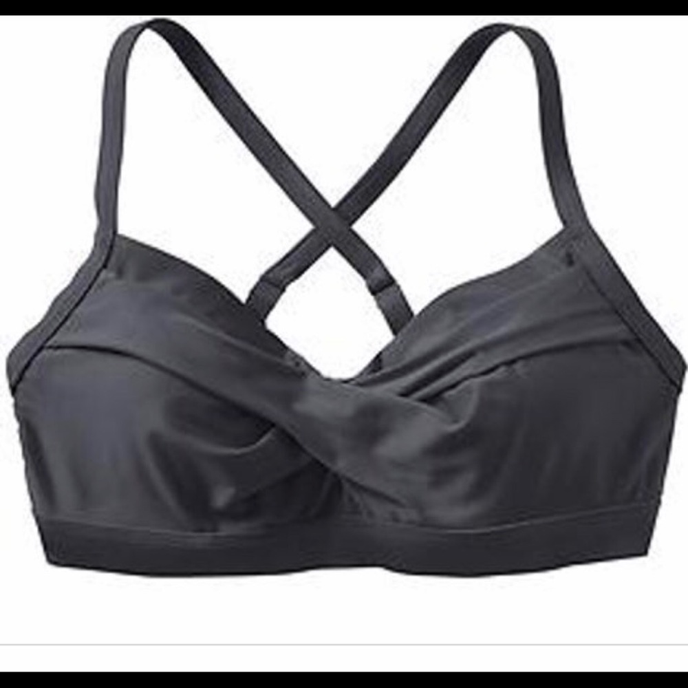 Athleta Black twister bikini top 36 B/C